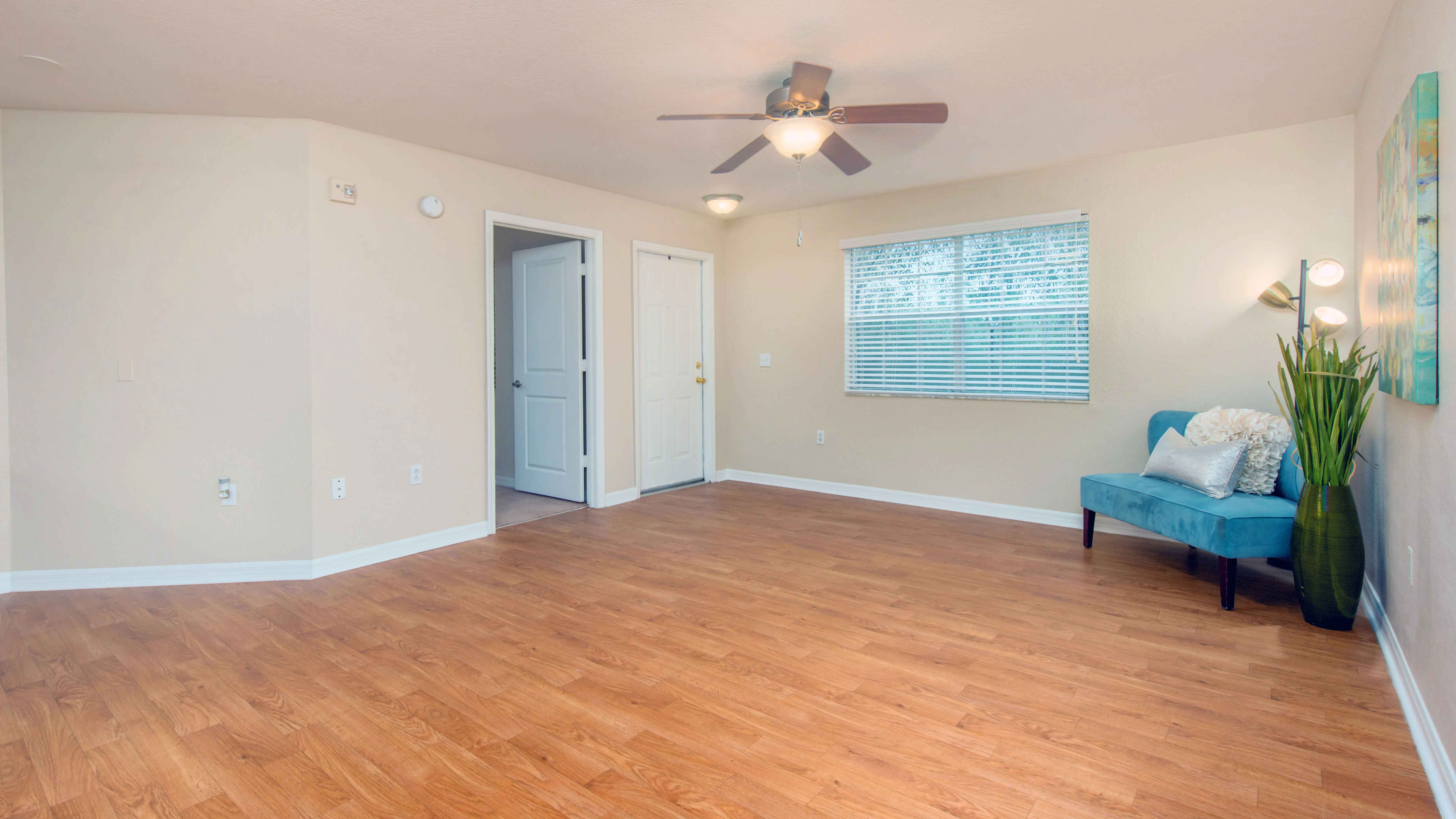 Our spacious living rooms are ready to accommodate any size couch you desire. 