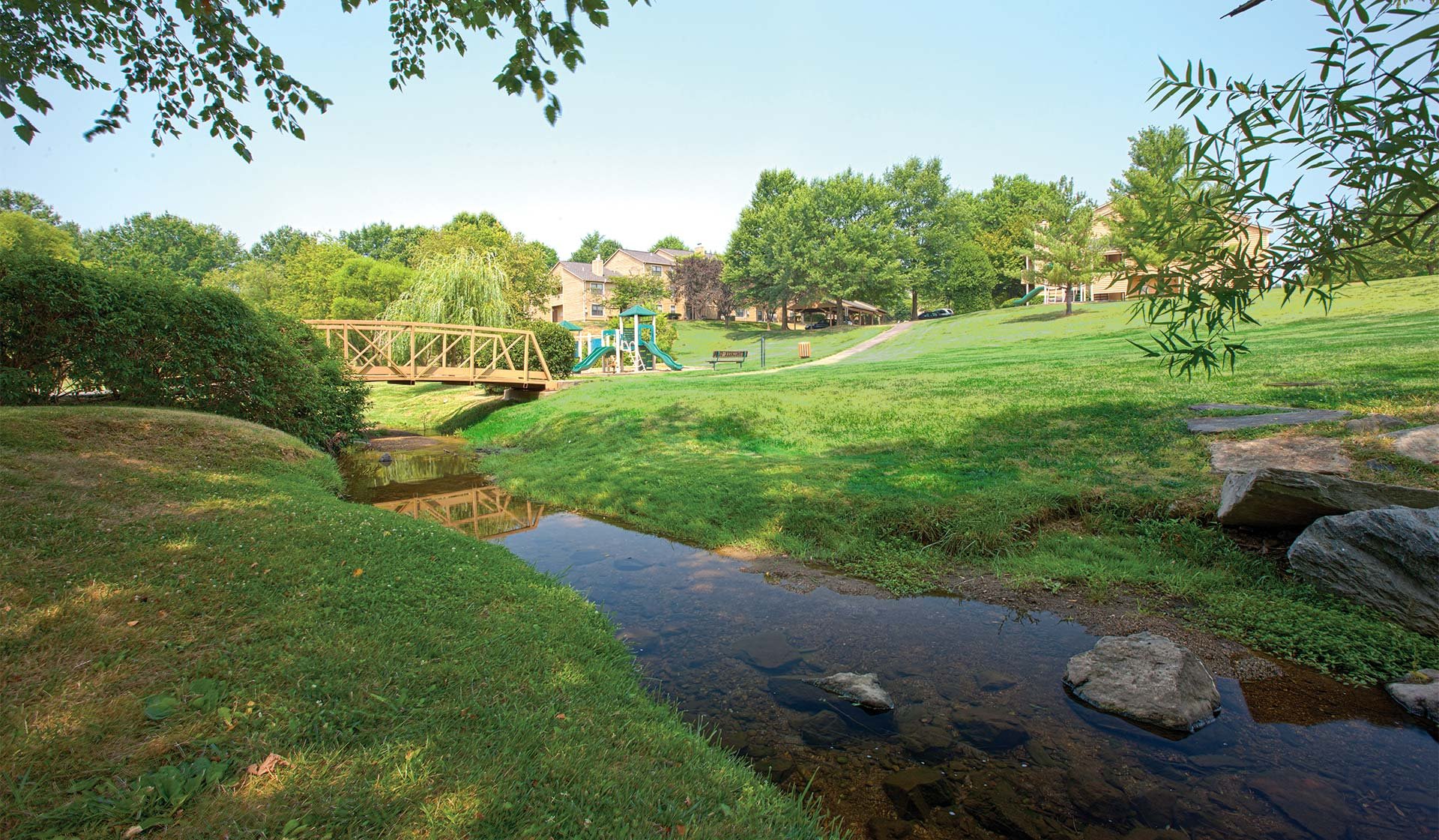 Stroll through our pet-friendly grounds