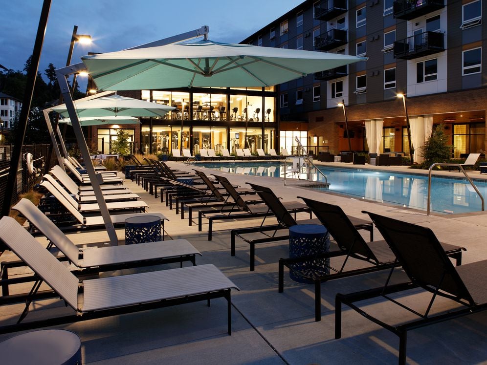 Avalon Newcastle Commons pool and sundeck