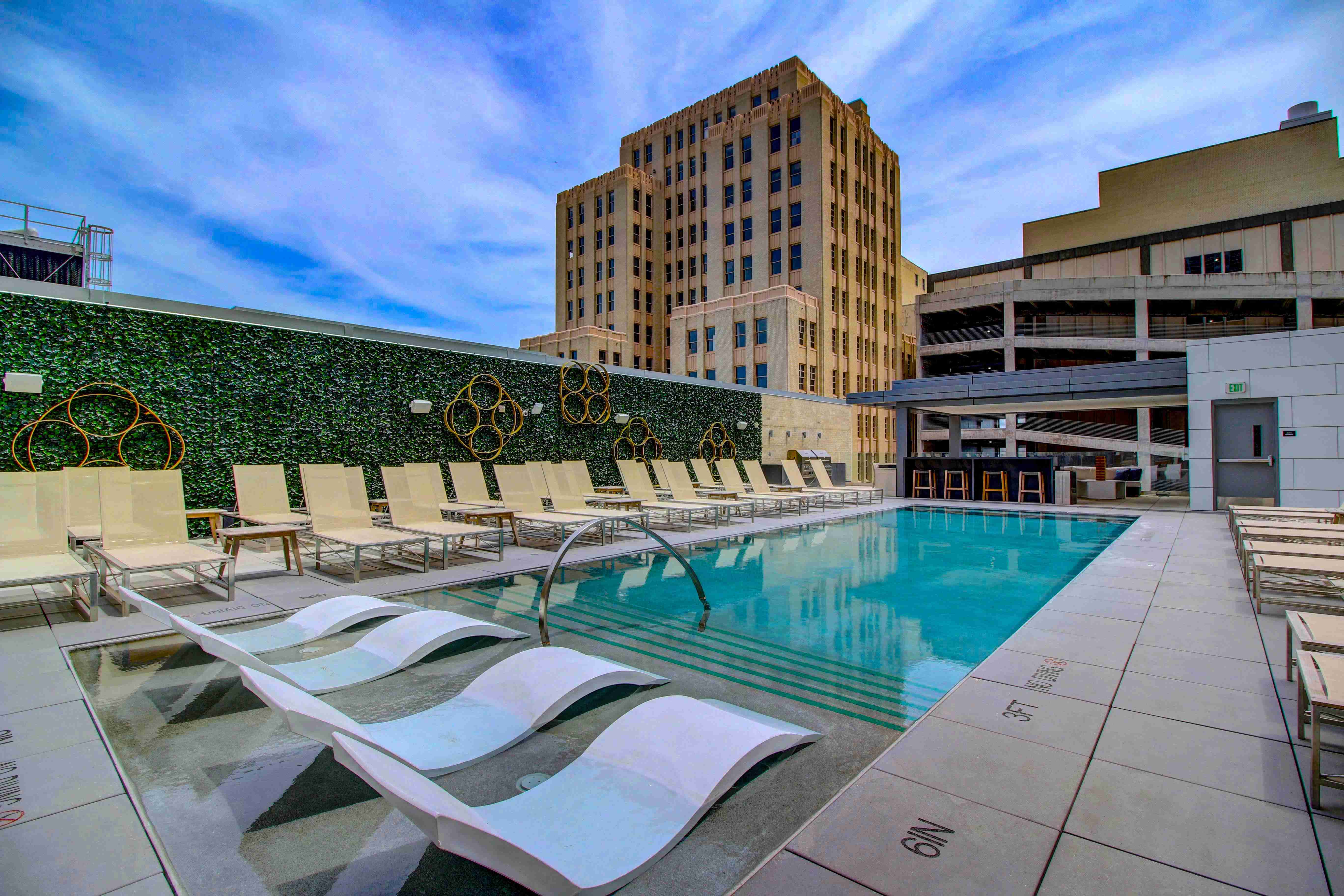 Residences Resort Style Pool with Poolside Cabanas
