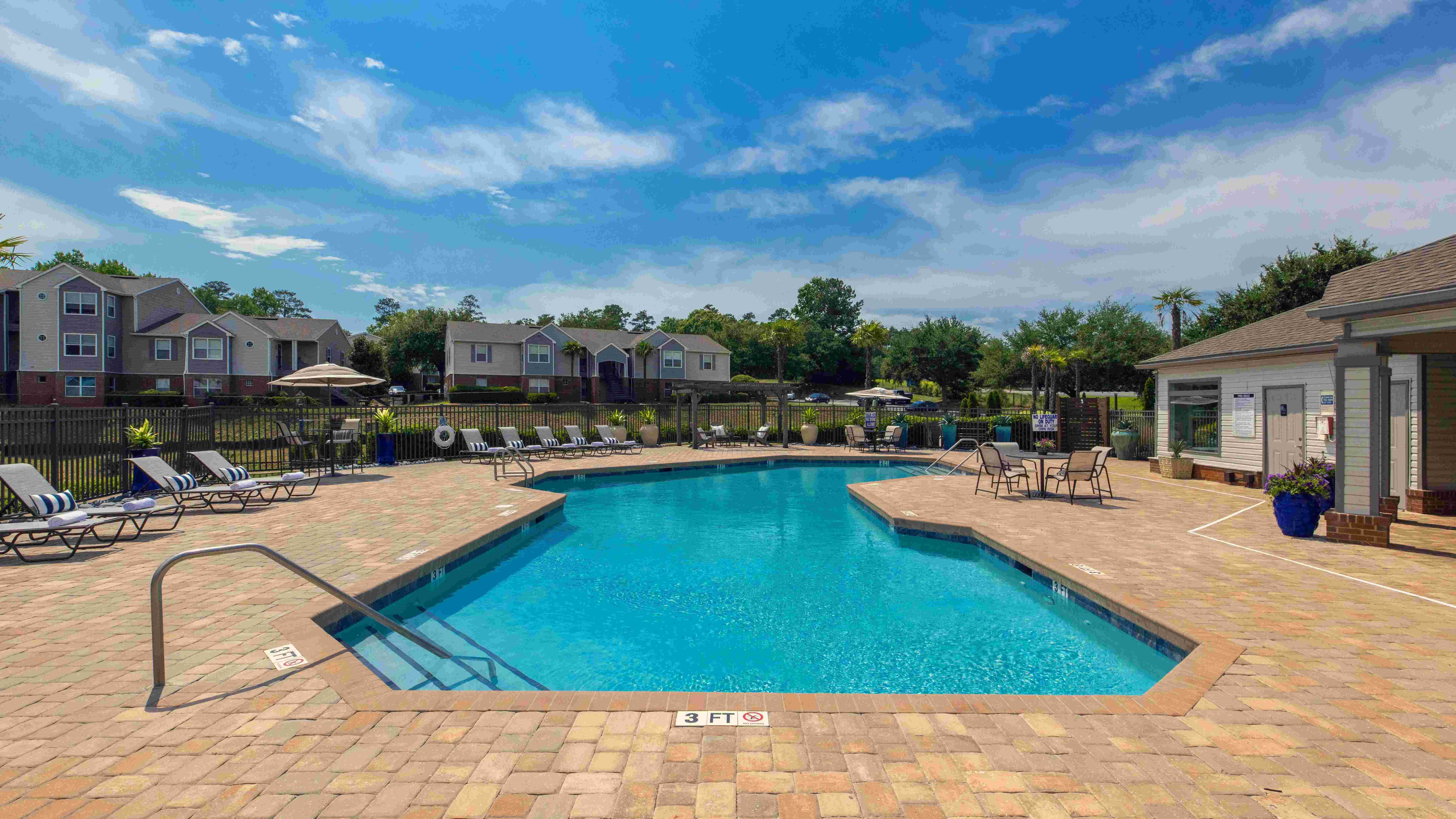 Lounge and relax on our expansive sun deck while the Carolina sky dazzles above. 