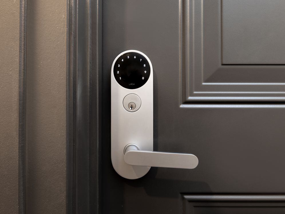Keyless apartment entry via Latch lock