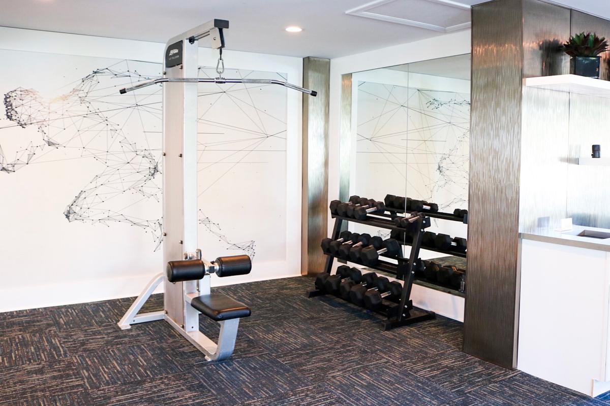 Our resident fitness center includes all of the cardio and weight training equipment you'll need to get a full body workout.