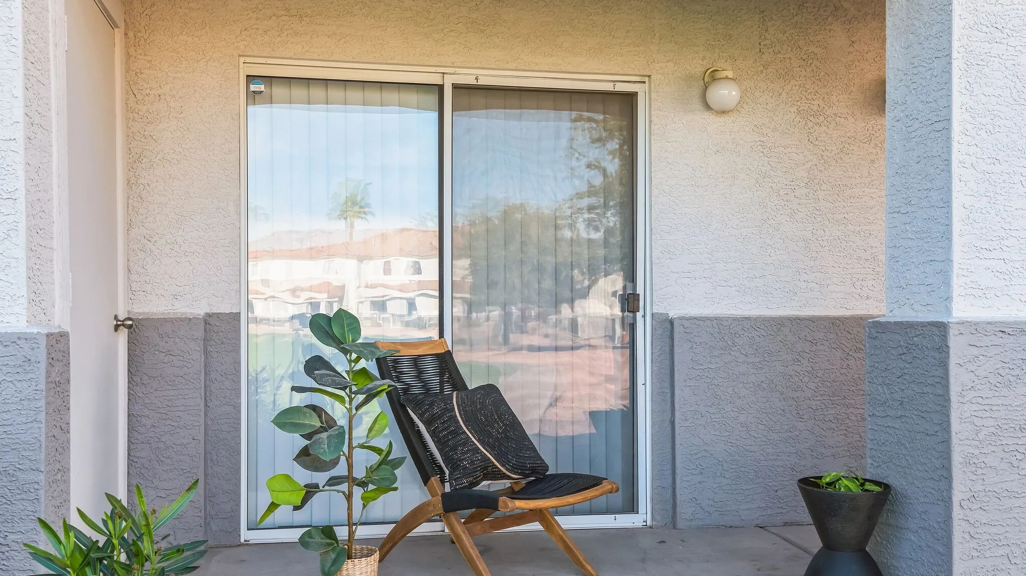 Take in the fresh air on your very own private patio!