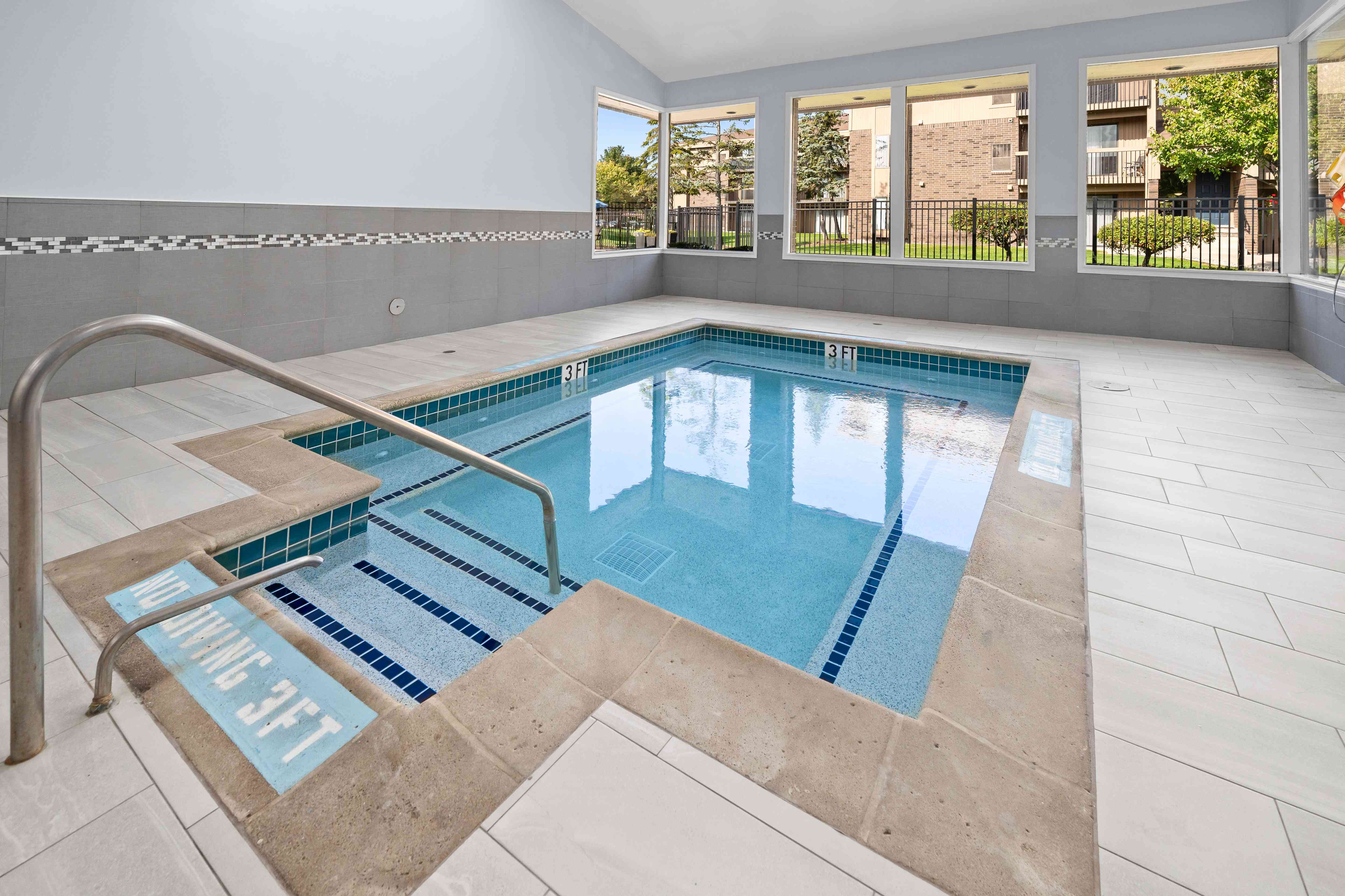 Indoor Hot Tub at Lakeside Village Apartments Clinton Township Michigan