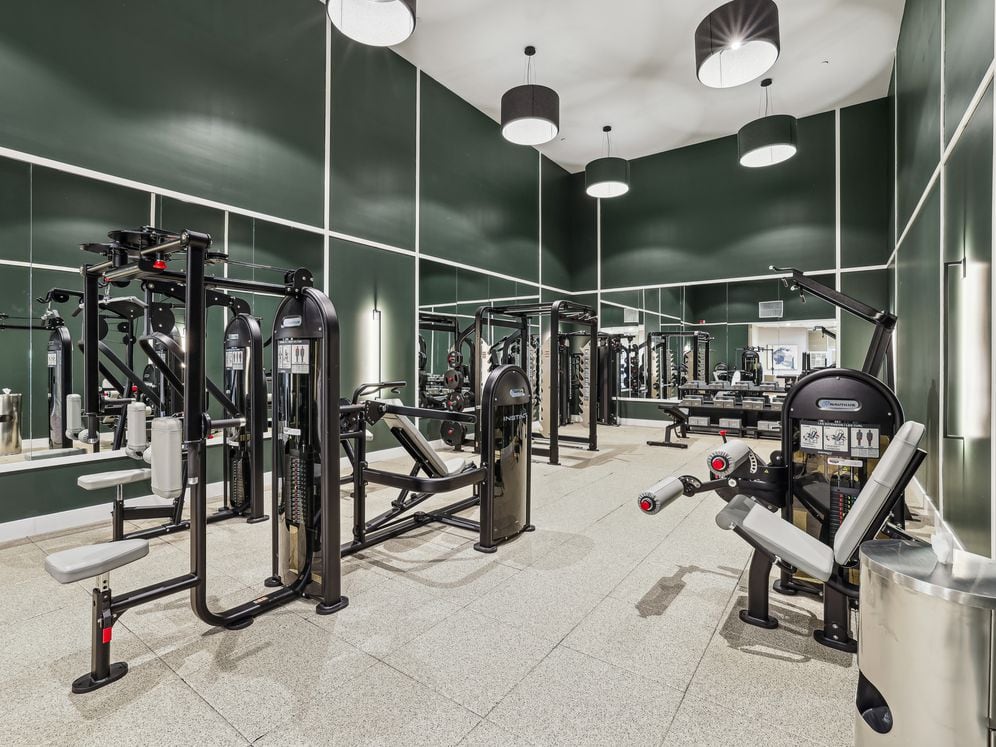 State-of-the-art fitness center with cardio equipment