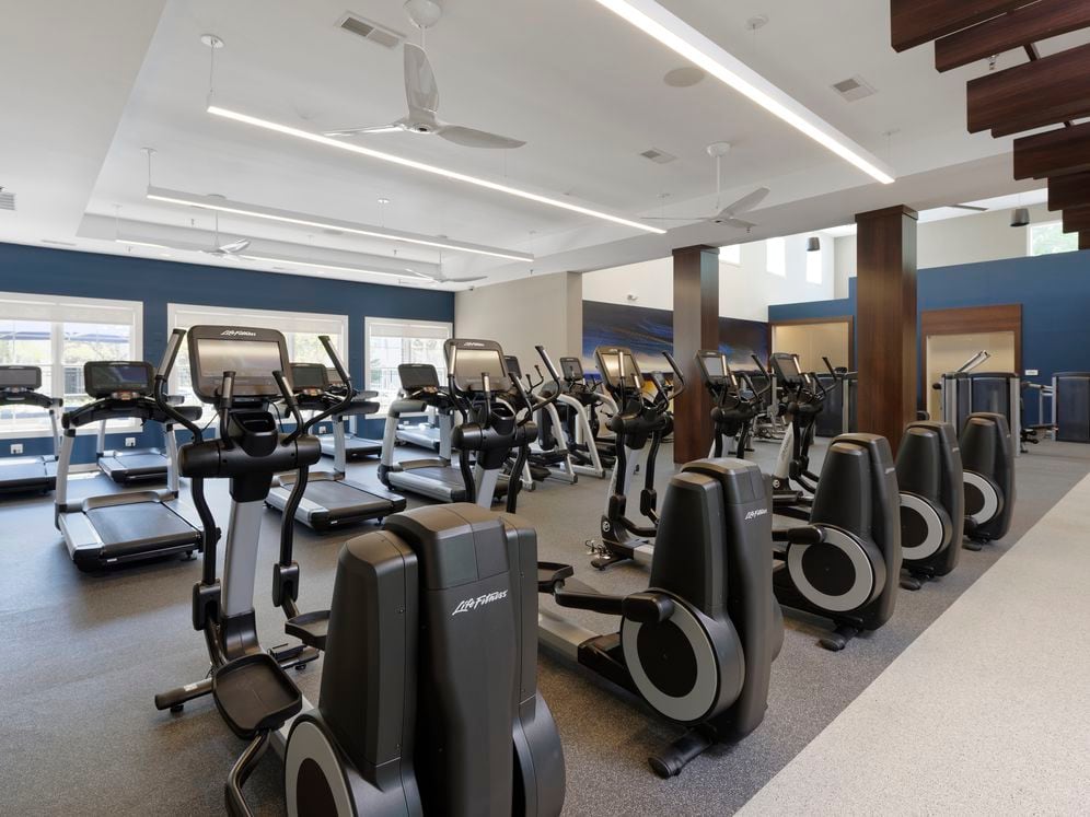 Fitness Center with cardio equipment