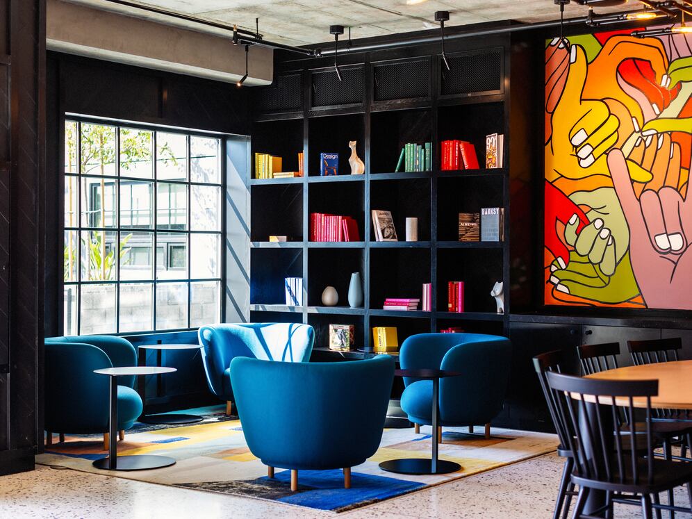 Community room (Mural by Priscilla Witte)