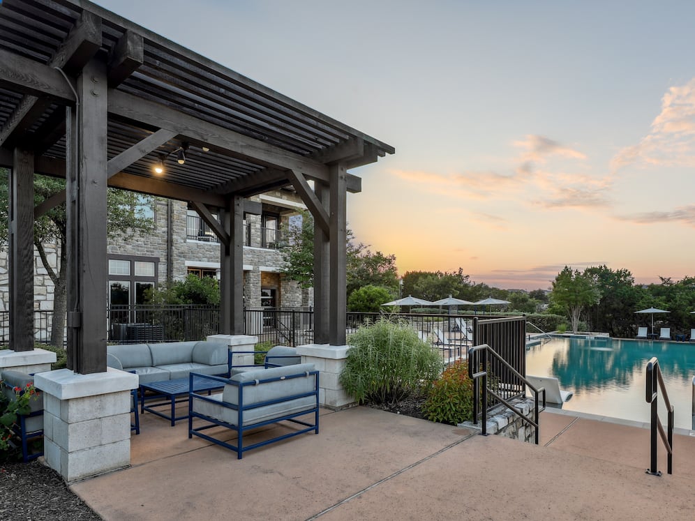 Pool with lounge area