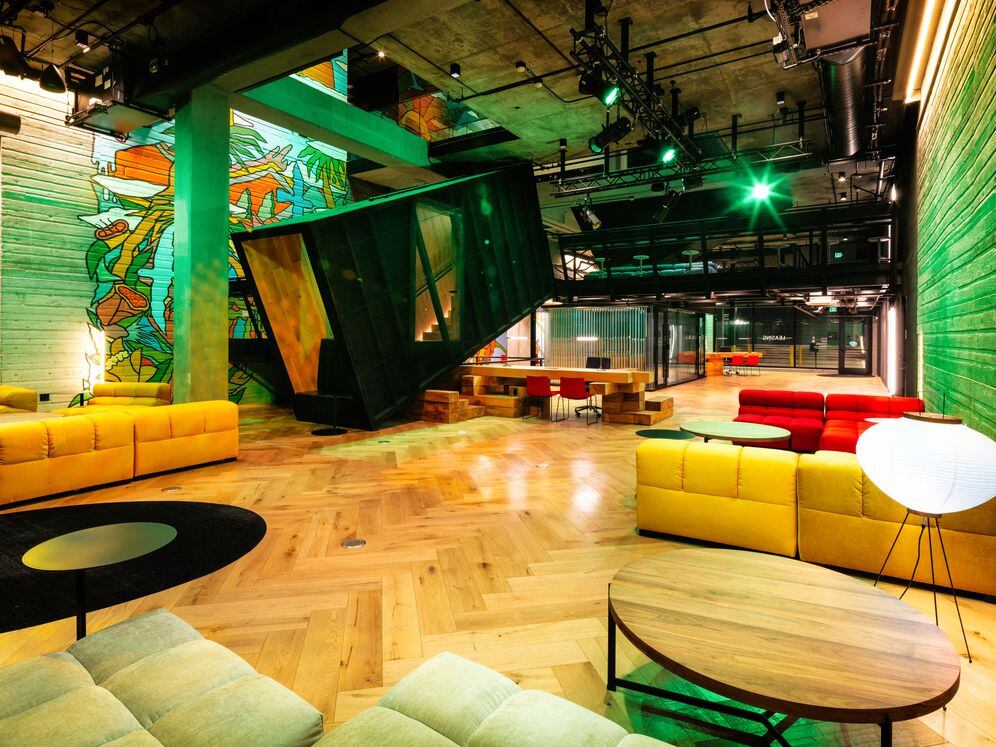 Lobby loft (Mural by Priscilla Witte)