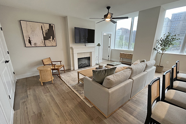 Model A2 - Living Room | Residences at 55