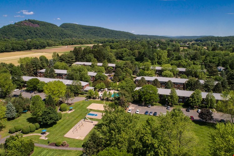 A beautiful aerial view of the 22 acres of Sugarloaf Estates.