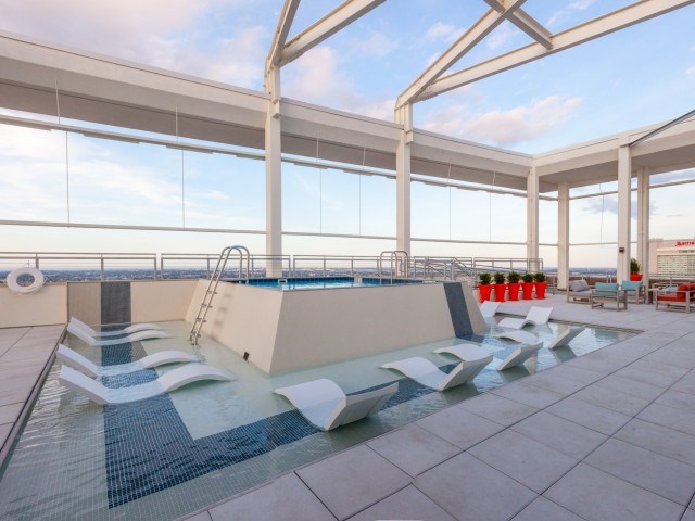 Rooftop Pool at the Strand Apartments New Orleans