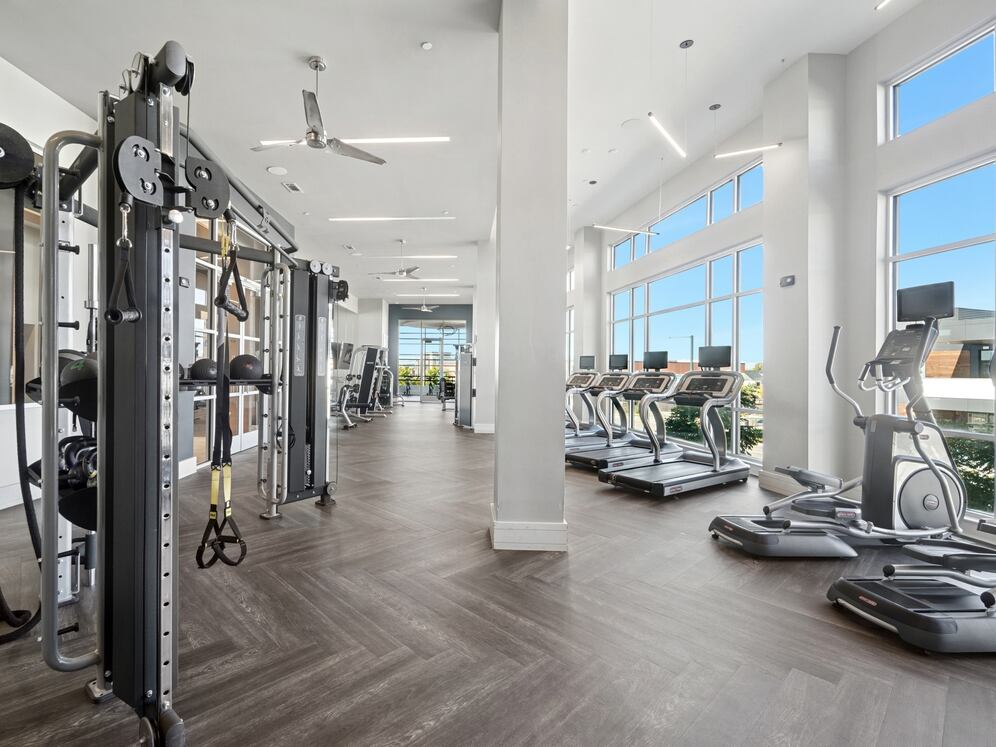 State-of-the-art fitness center with cardio and strength equipment