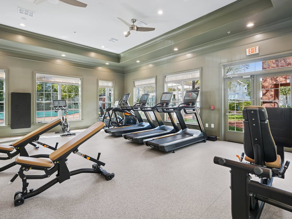State-of-the-art fitness center with cardio and strength equipment