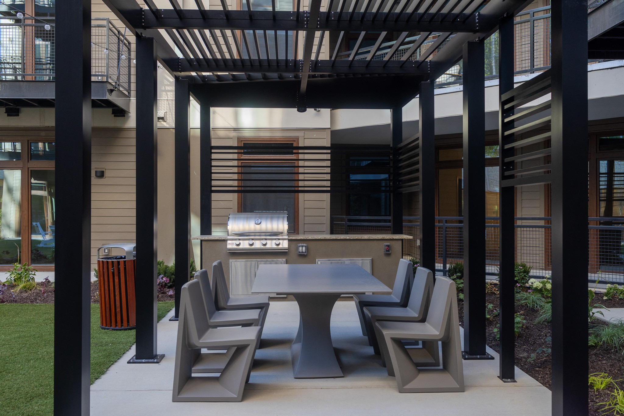zen garden courtyard