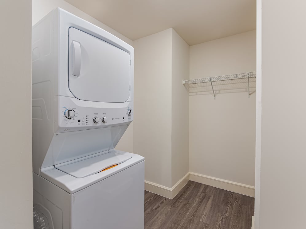 Loft Building in home washer and dryer