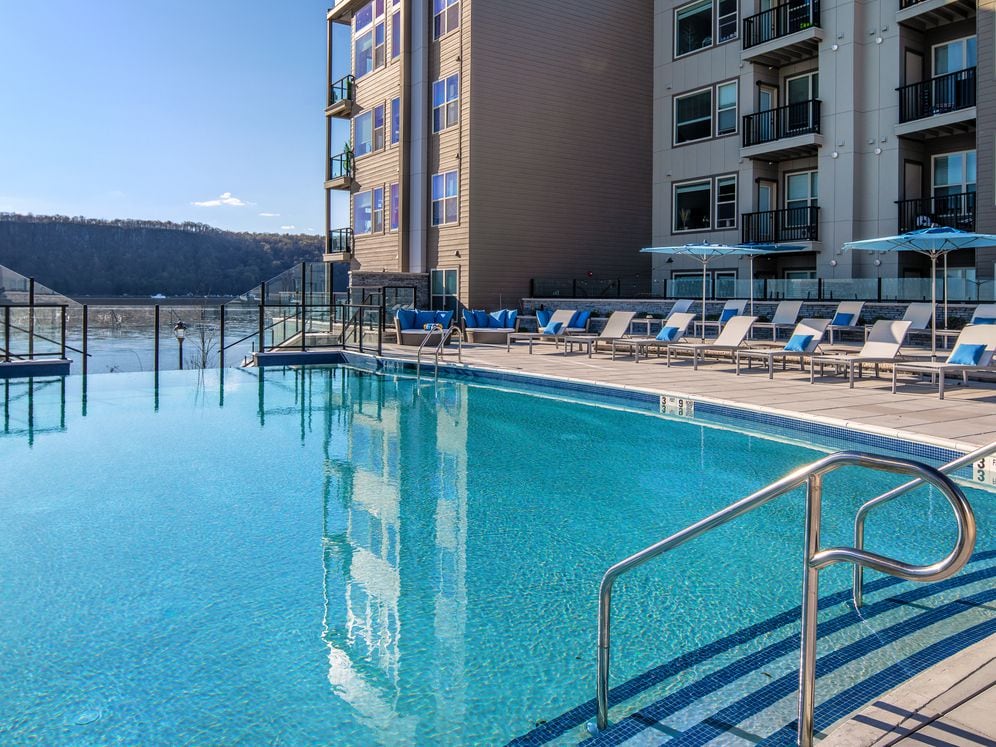 Infinity Pool with Hudson River Views