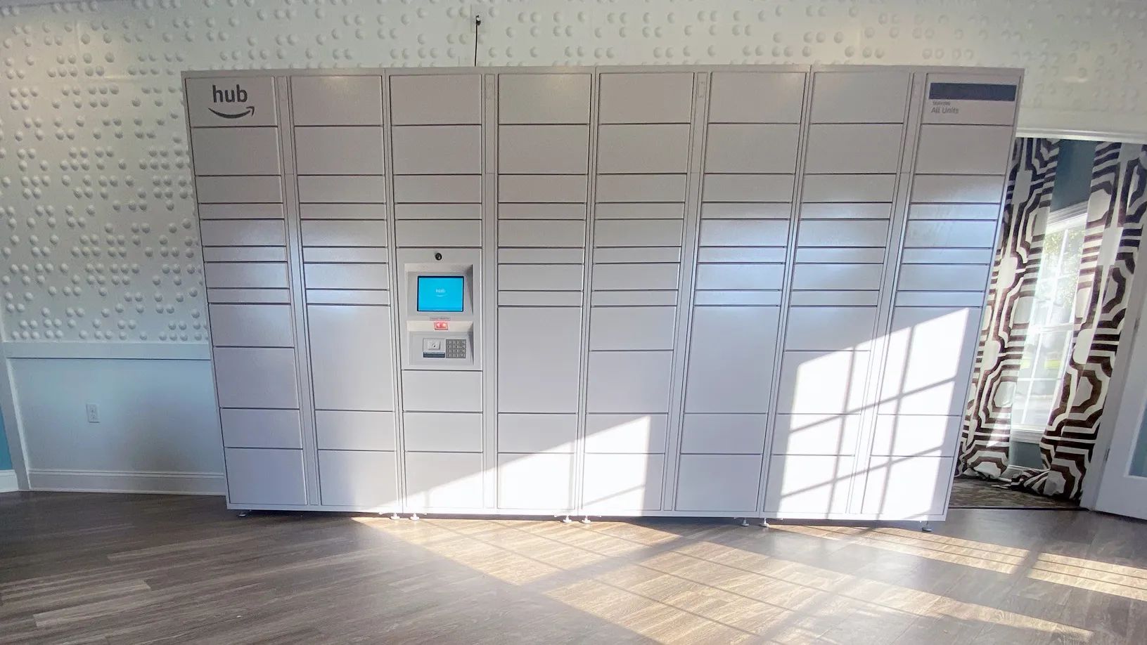 Enjoy the convenience of Amazon Hub package lockers, ensuring secure and hassle-free deliveries for our residents.