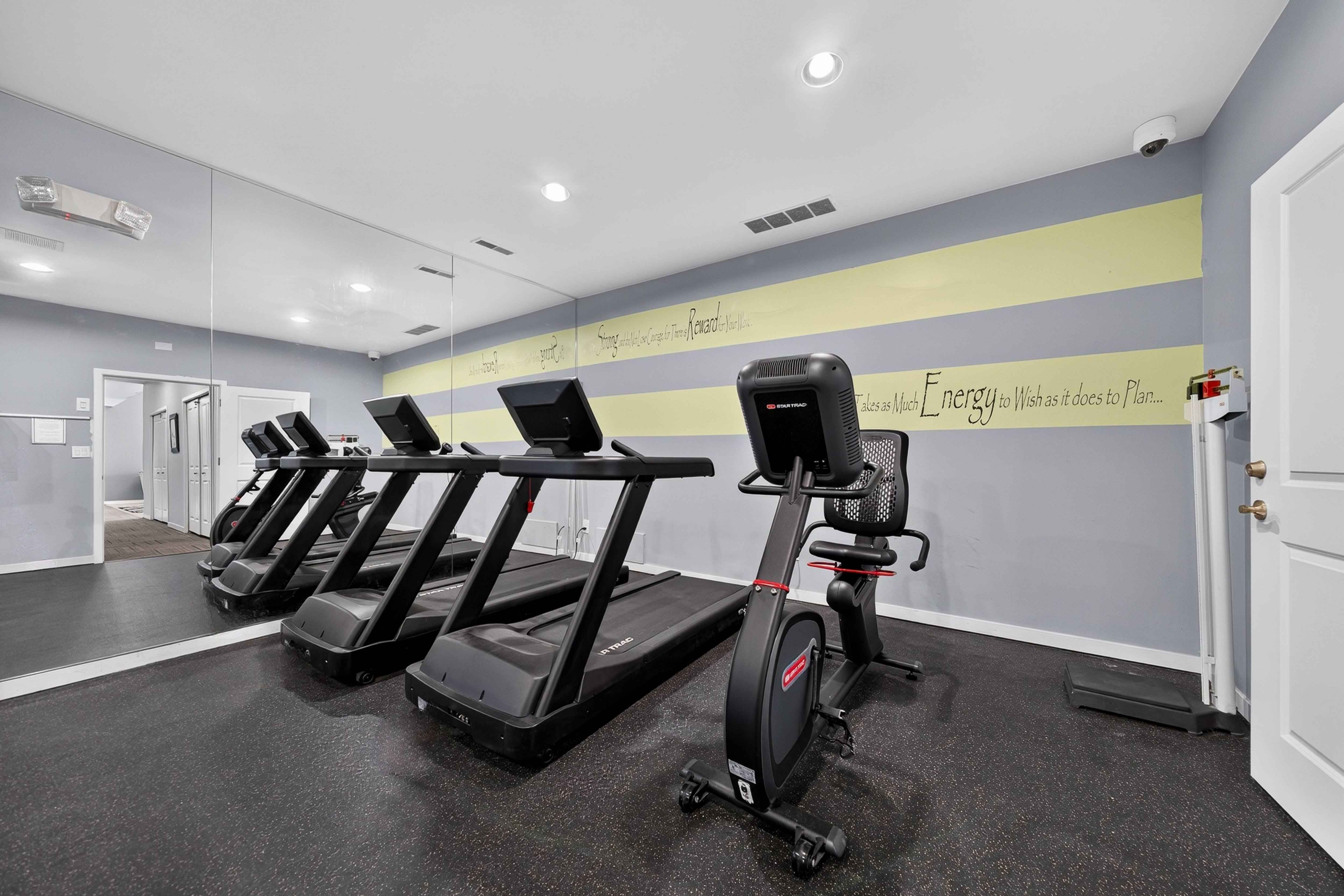 24-hour fitness center at Eastwood Village Apartments in Clinton Township, MI.