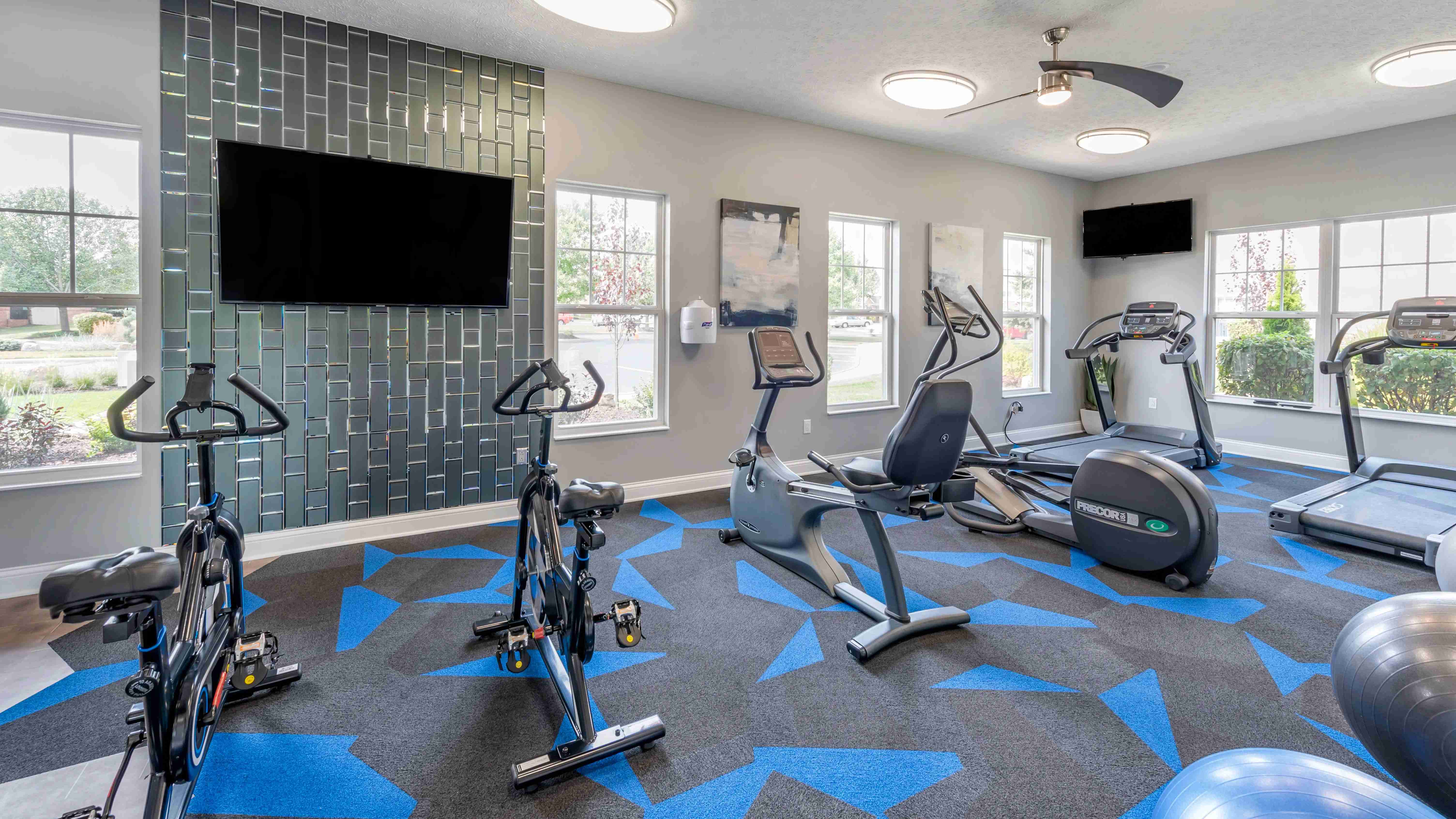 Conquer your fitness goals in our recently renovated fitness center with state-of-the-art equipment.