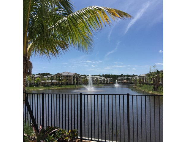 Waterfront clubhouse view