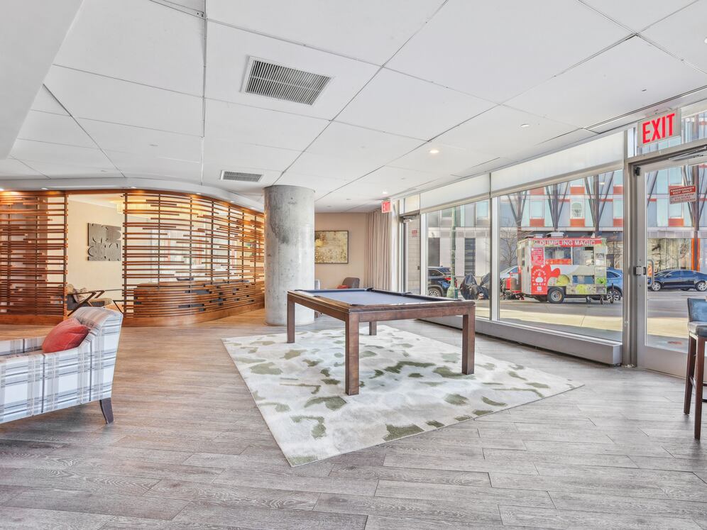 Resident lounge with pool table