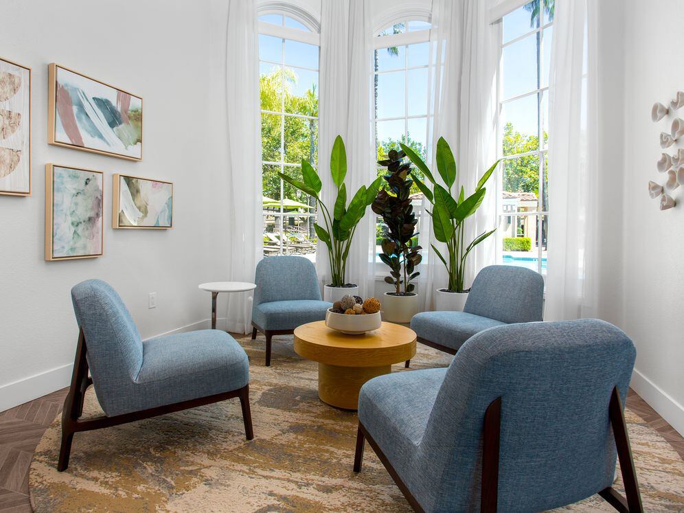 Lounge with multiple seating areas