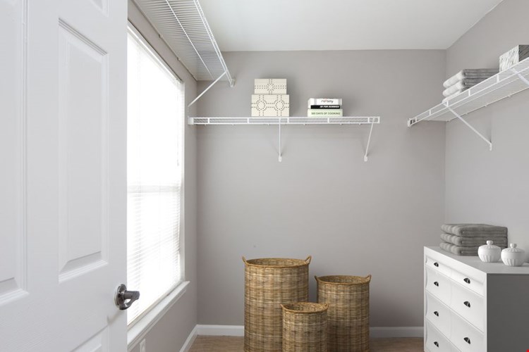 Premier Finish walk-in closet