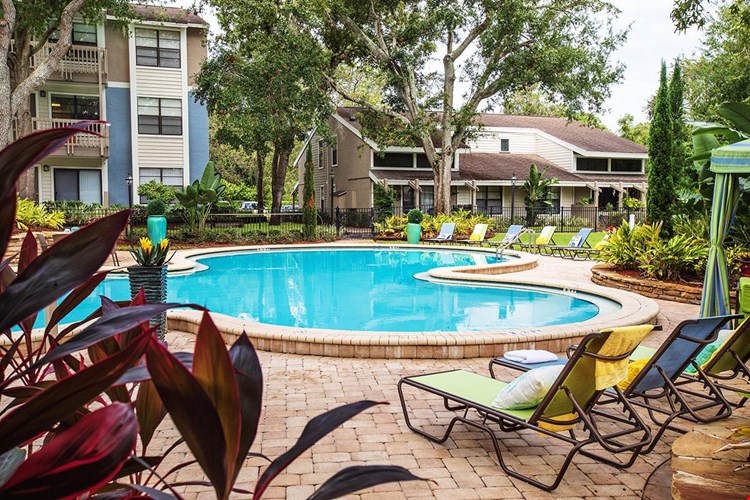 Take a dip in one of our two sparkling swimming pools.