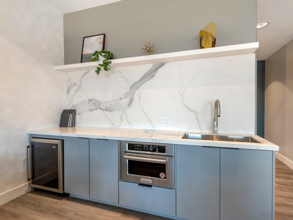 Resident lounge kitchenette