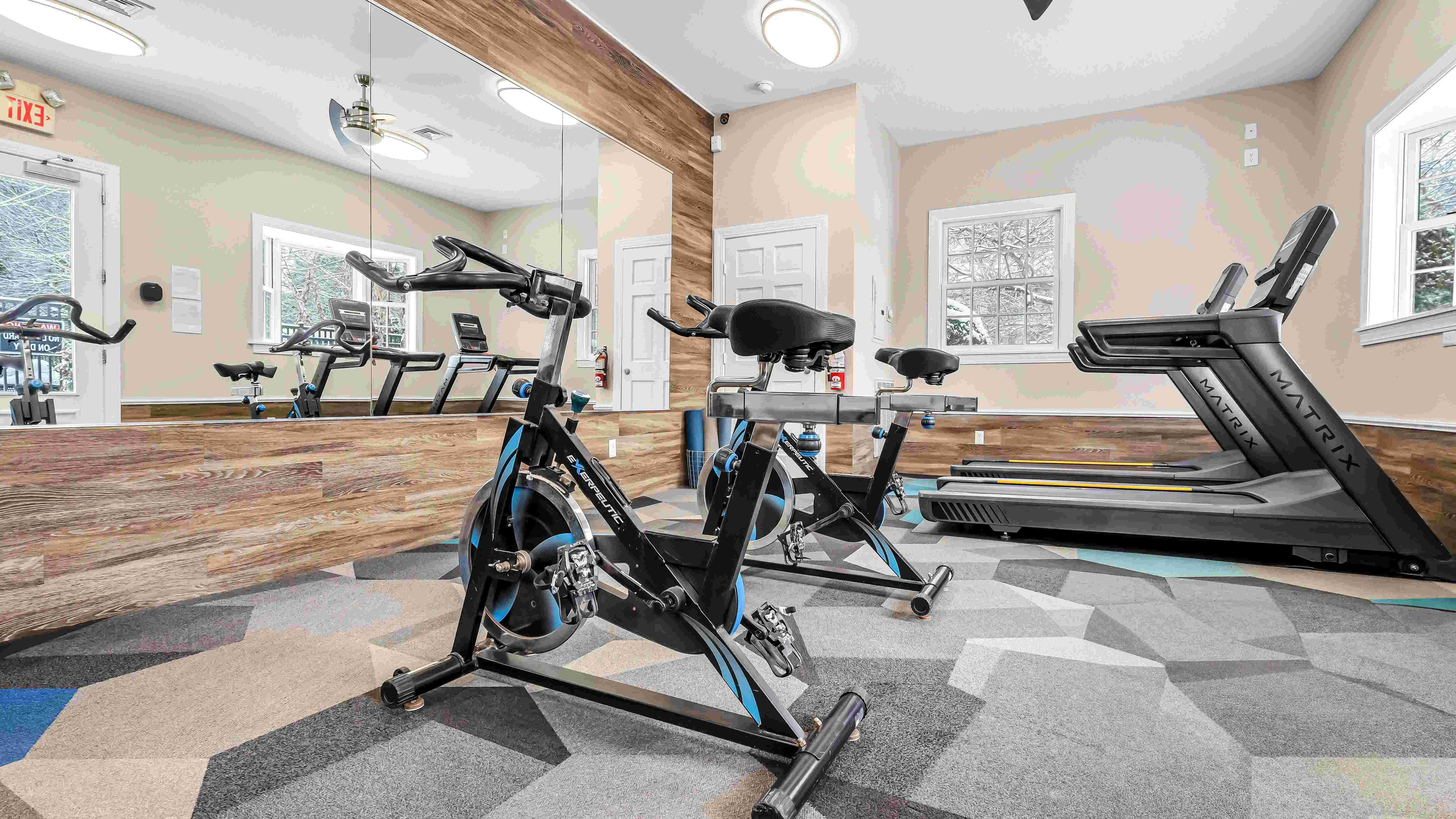Stay active and energized in our fully equipped fitness center, featuring a variety of cardio and strength-training equipment to support your workout routine—just steps from your front door.