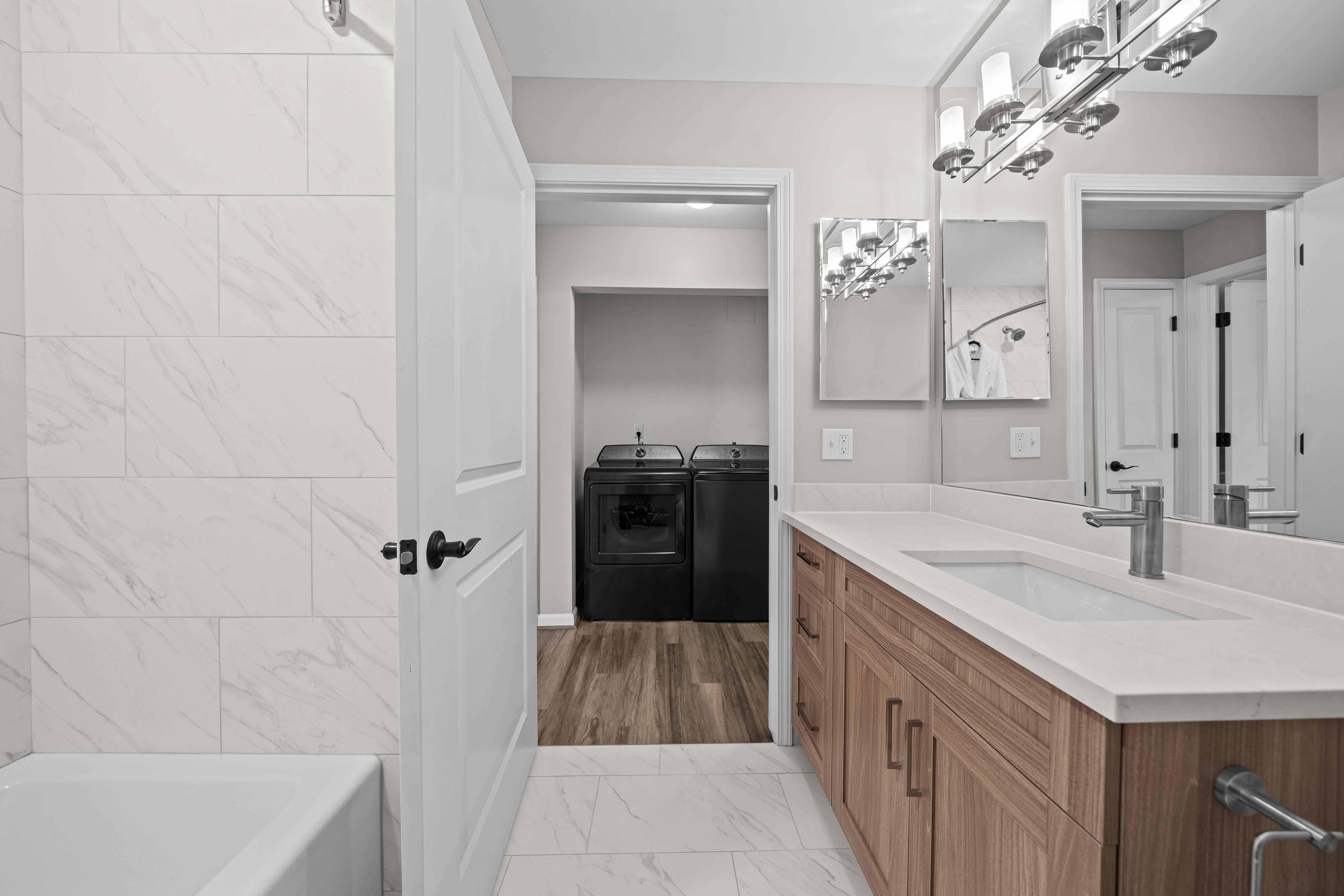 In Home Washer/Dryer at The Reserve at Prentiss Pointe Apartments in Harrison Township
