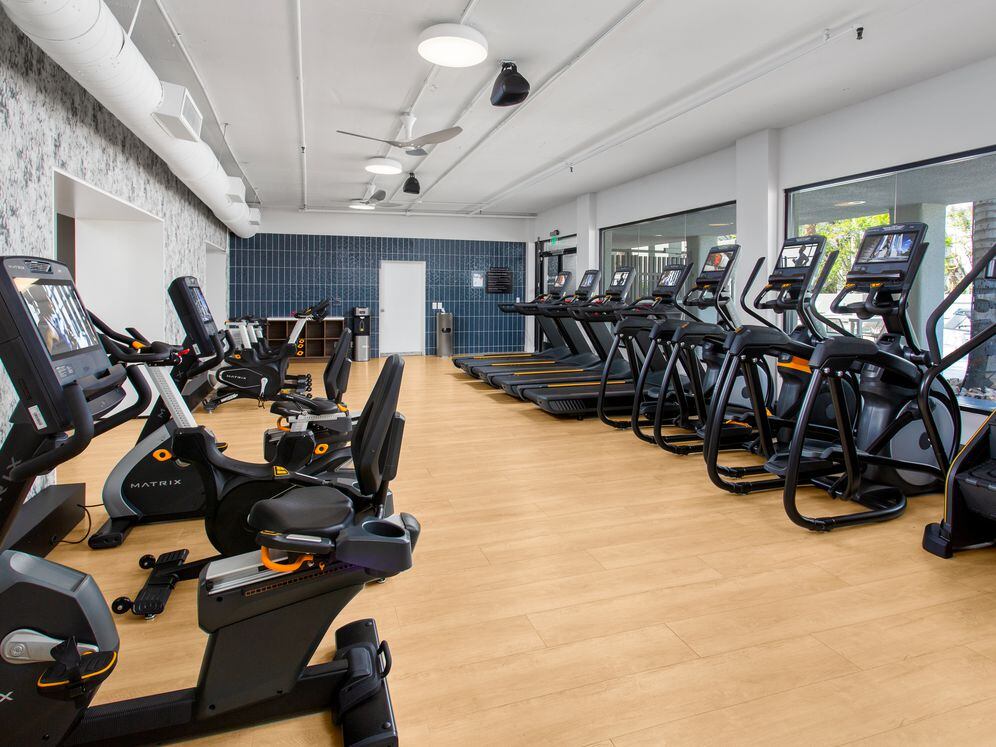 Fitness center with cardio equipment
