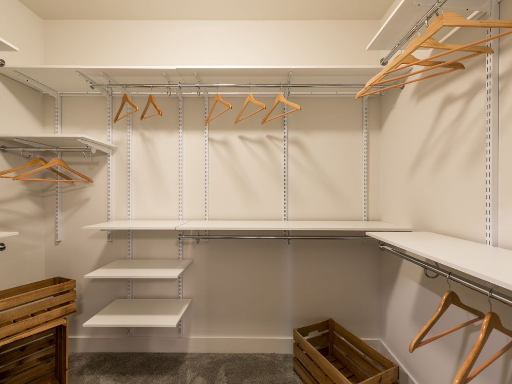 Spacious, walk-in closet