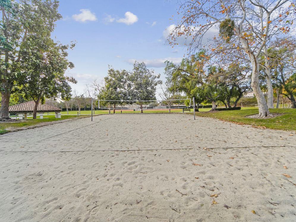 Sports facilities include numerous volleyball courts