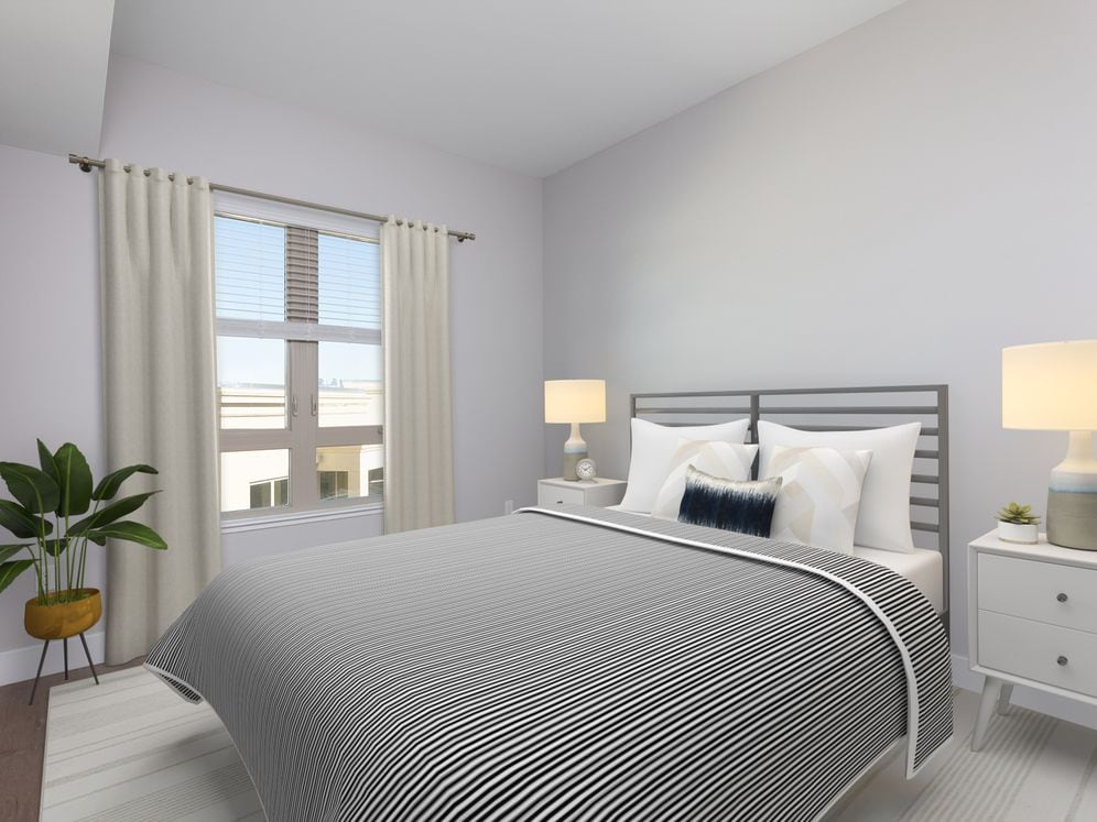 Signature Collection bedroom with hard surface flooring