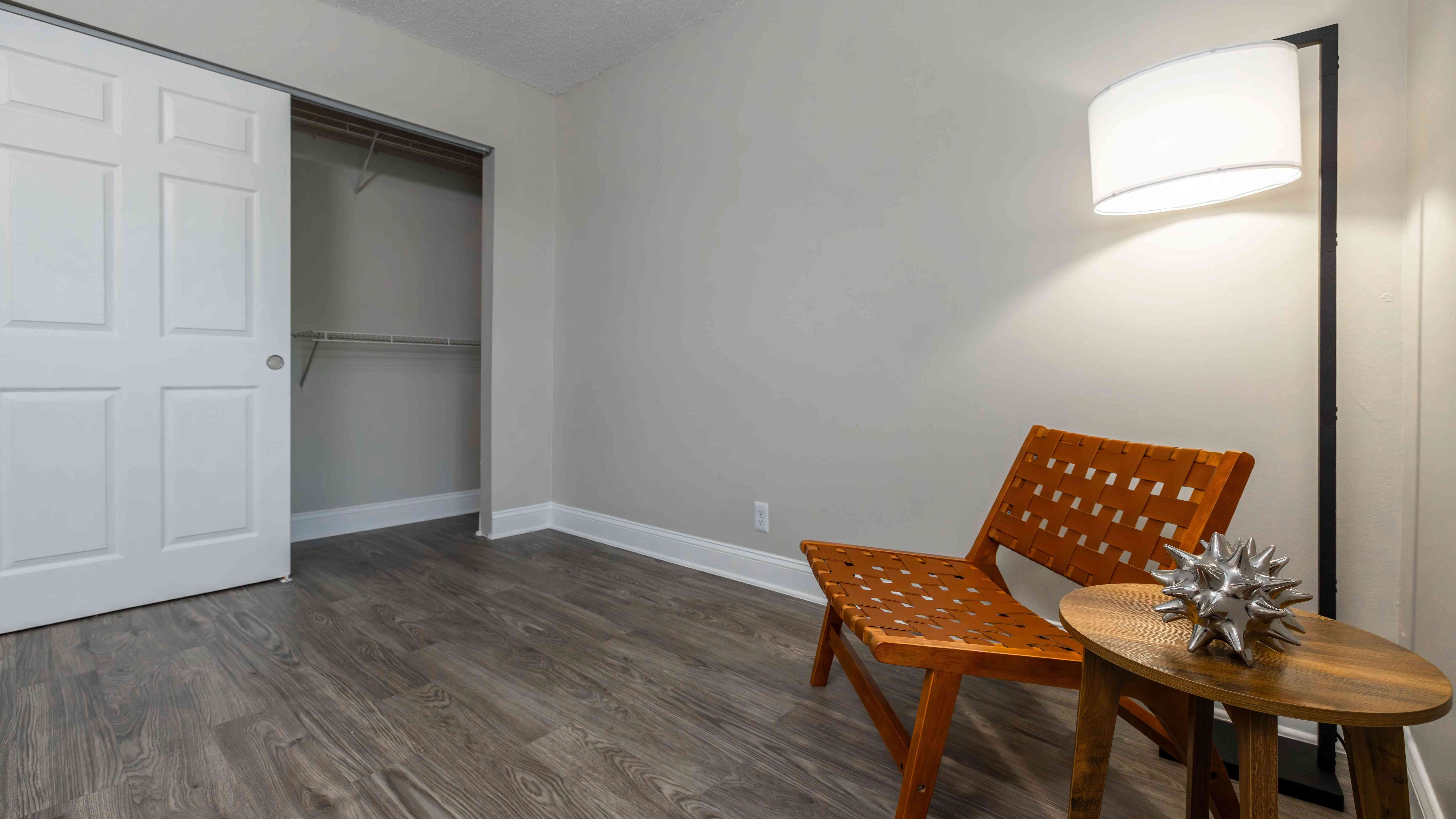 Every bedroom is complete with a generously sized closet. 