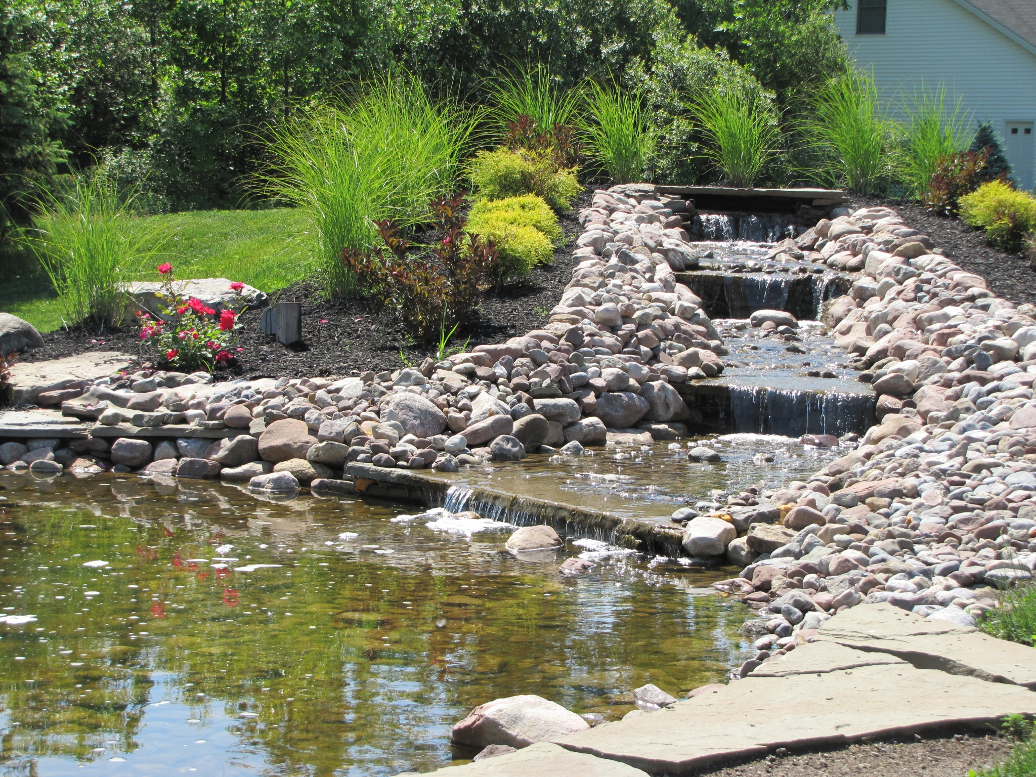 Relax by the Waterfall & Koi Pond