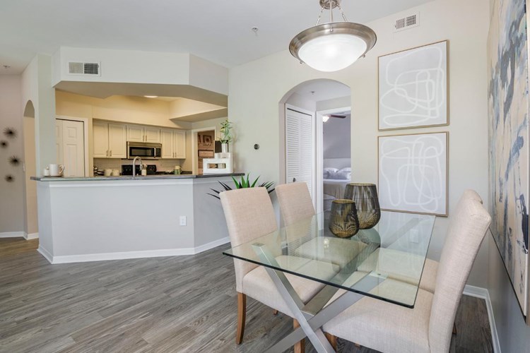 Your living room opens up to your separate dining room area located next to the kitchen.