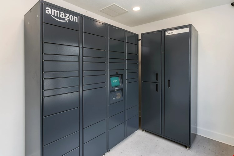 Enjoy the convenience of 24/7 package pickup with our Amazon Package Locker!