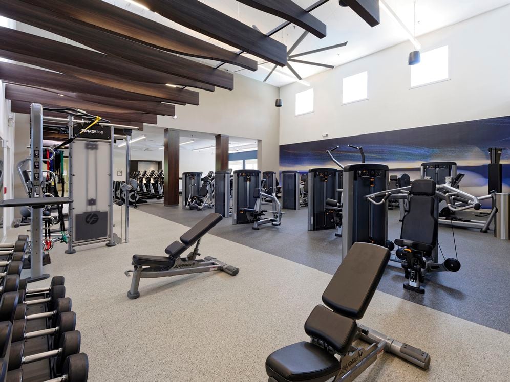 Fitness Center with strength equipment