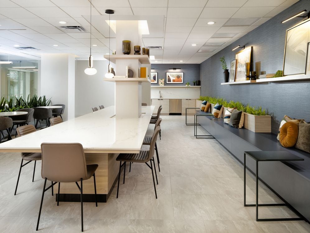 Resident lounge with entertaining kitchenette