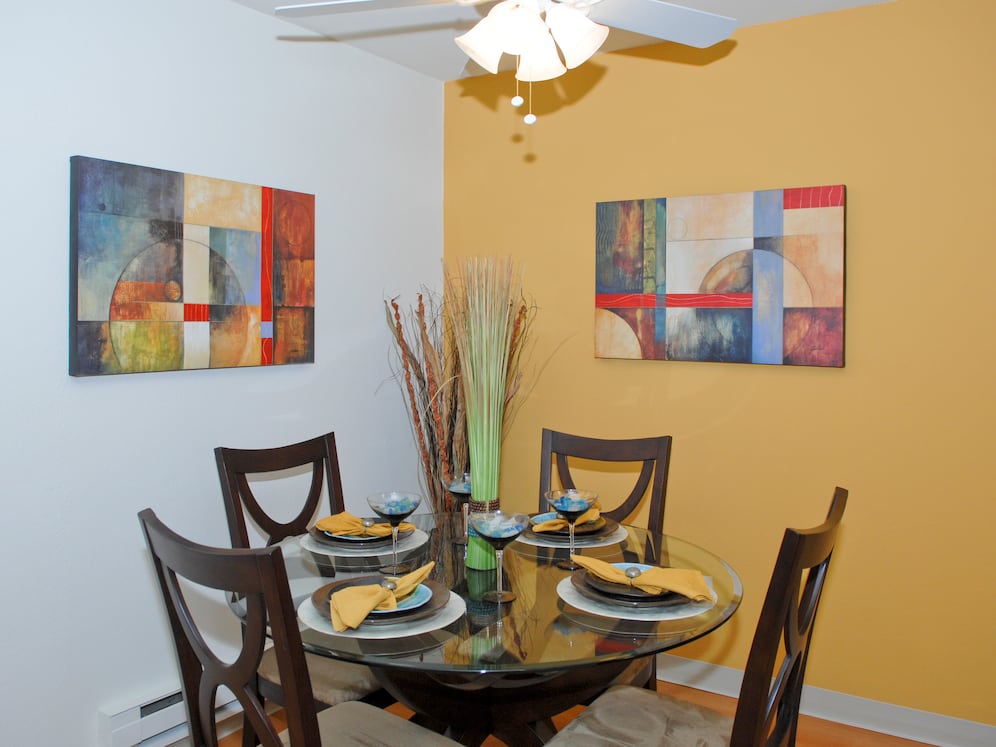 Classic Package I dining area with hard surface flooring
