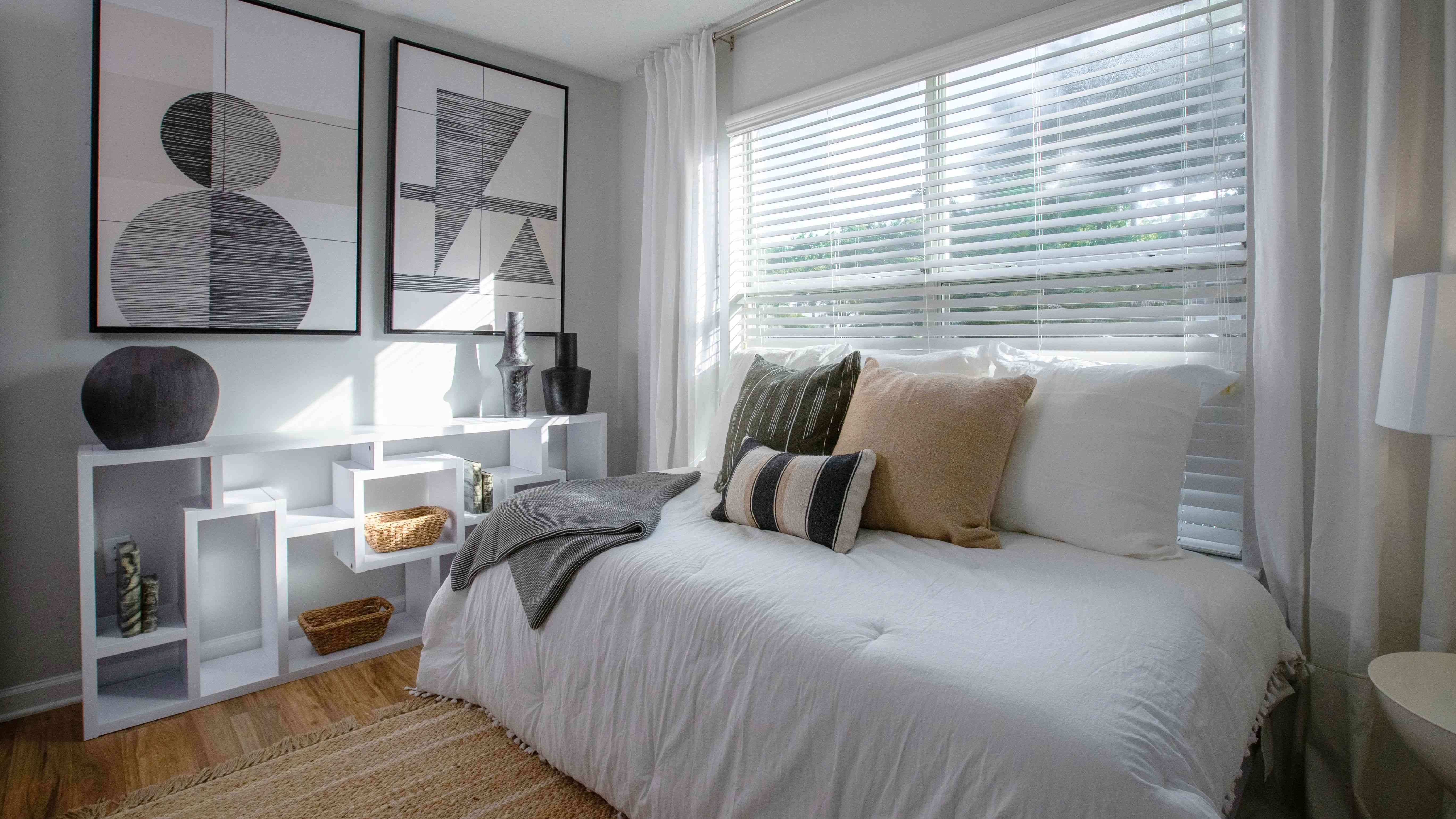 Indulge in the details of your sunlit bedroom sanctuary at Emerson Isles.