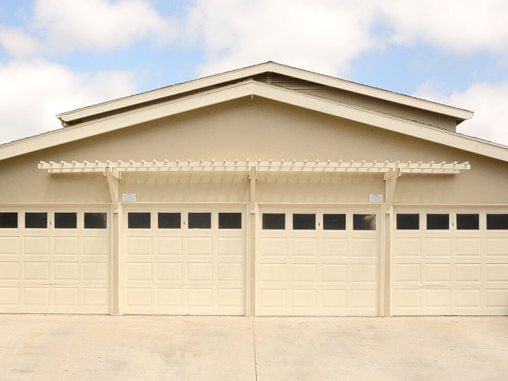 Garage and driveway
