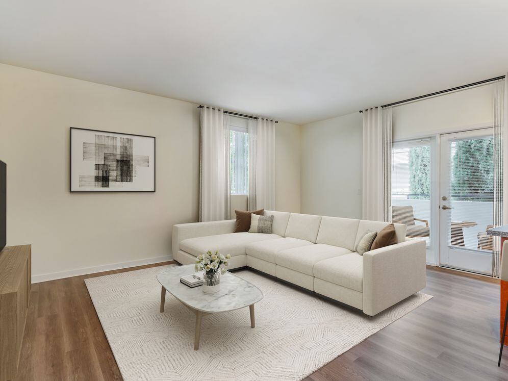 Classic Package II living room with hard surface flooring