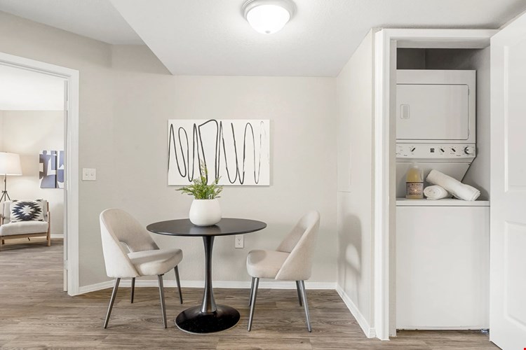 All apartments include a washer and dryer for a hassle-free laundry day!