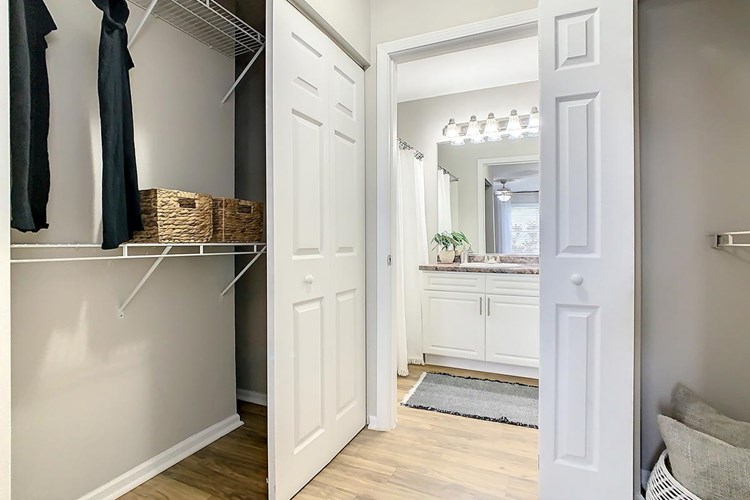 You'll love all the storage your closet has! 
