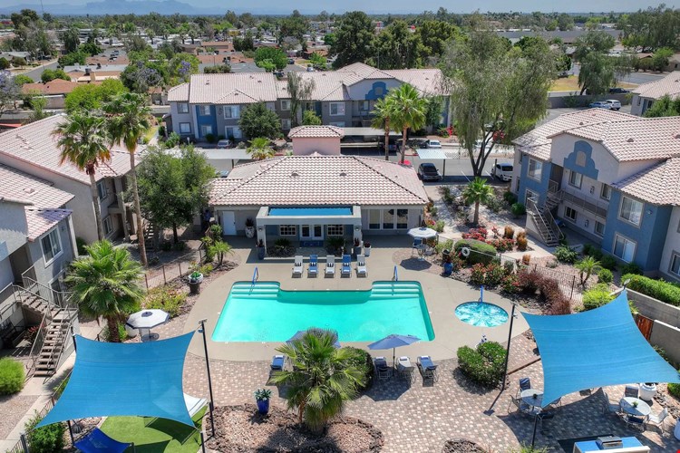 Indulge in year-round aquatic delight! Imagine yourself here, basking in the ultimate poolside paradise right in your backyard.